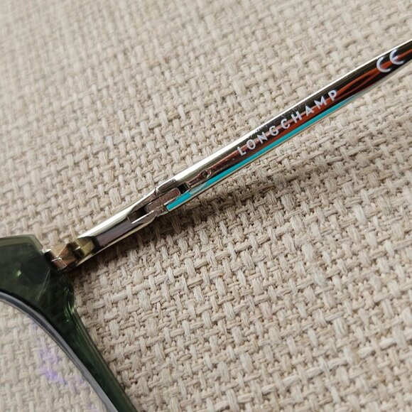 Longchamp Women Eyeglasses Frame Gold/Olive Tone 52[]19 135 Glasses Eye Wear